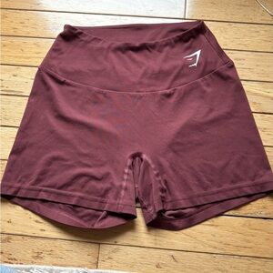Gymshark Burgundy Gym Shorts